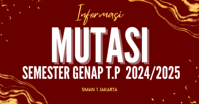 Pengumuman Hasil Seleksi Peserta Mutasi Masuk Tahap 1 Sem. Genap T.P. 2024/2025