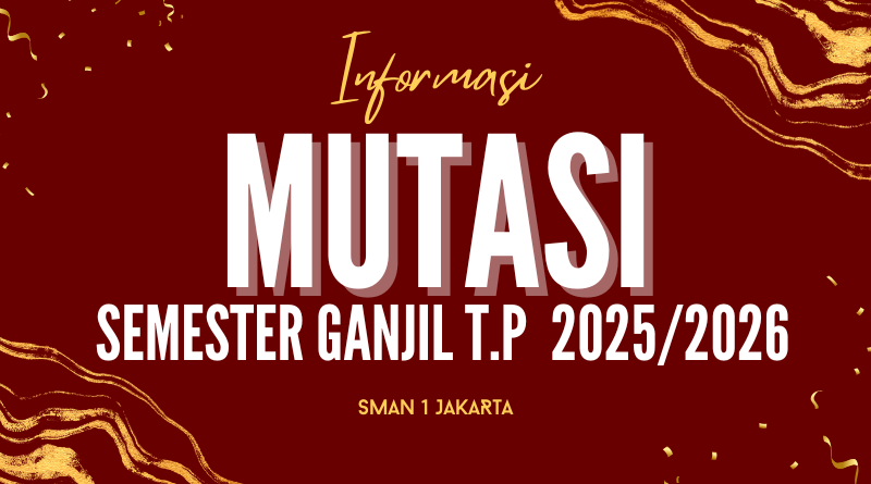 Pengumuman Mutasi Masuk Peserta Didik Semester Ganjil T.A 2025/2026