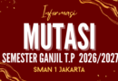 Pengumuman Perpindahan Murid Semester Ganjil T.A 2026/2027